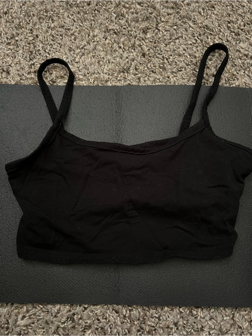 H&M Black Seamless Crop Bralette